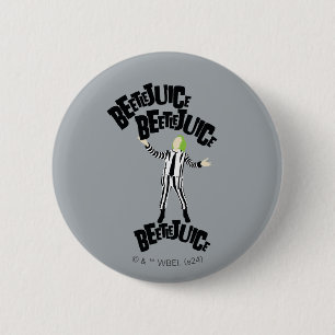 Chapa Redonda De 5 Cm Beetlejuice Beetlejuice Beetlejuice
