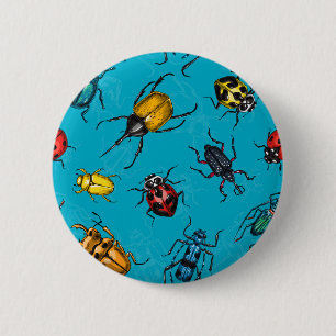 Chapa Redonda De 5 Cm Beetles