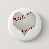 Béisbol americano en una forma del corazón