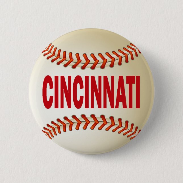 CHAPA REDONDA DE 5 CM BÉISBOL DE CINCINNATI (Anverso)