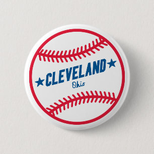 Chapa Redonda De 5 Cm Béisbol de Cleveland