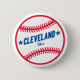 Chapa Redonda De 5 Cm Béisbol de Cleveland