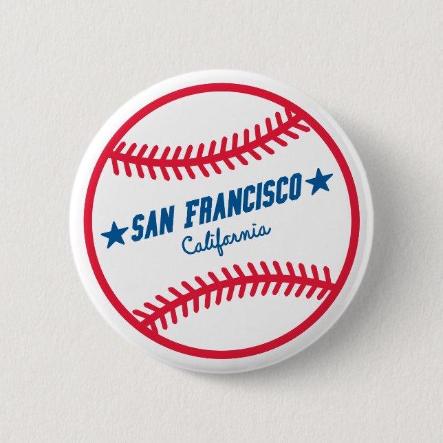 Chapa Redonda De 5 Cm Béisbol de San Francisco (Anverso)