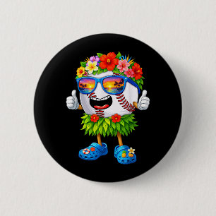 Chapa Redonda De 5 Cm Béisbol Hawaiano Playa Trocal Hawaii Verano