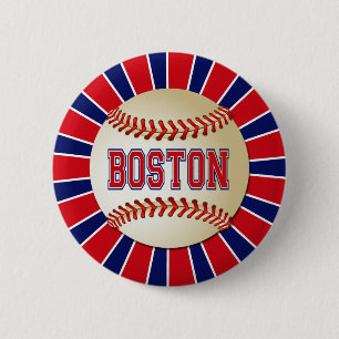 CHAPA REDONDA DE 5 CM BÉISBOL RETRO DE BOSTON