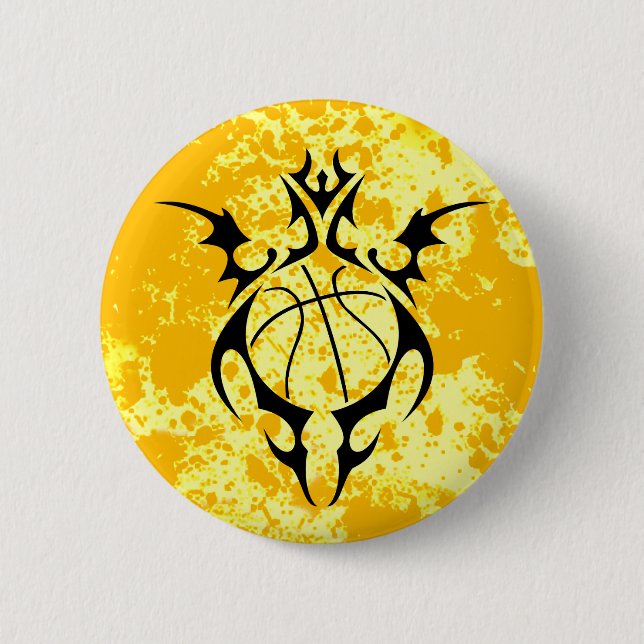 Chapa Redonda De 5 Cm béisbol tribal. (Anverso)