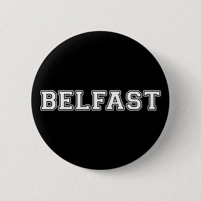 Chapa Redonda De 5 Cm Belfast (Anverso)