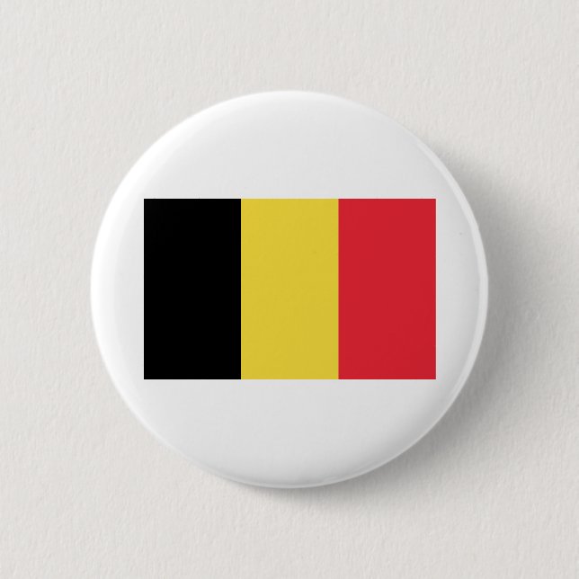 Chapa Redonda De 5 Cm Belgien - Belgique - België - Bandera de Bélgica (Anverso)