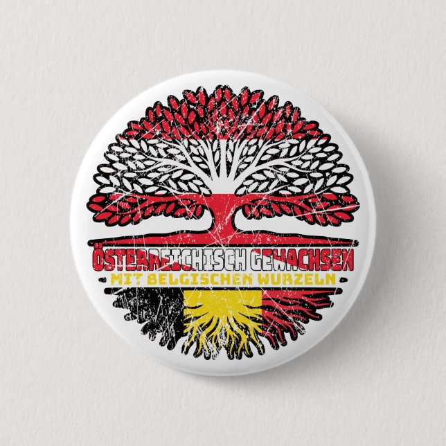 Chapa Redonda De 5 Cm Belgien Belgisch Österreichisch Österreich Baum (Anverso)