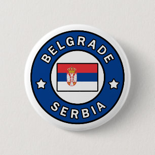 Chapa Redonda De 5 Cm Belgrado Serbia