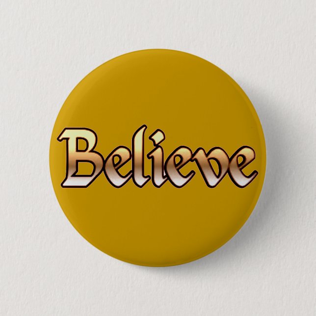 Chapa Redonda De 5 Cm Believe_ (Anverso)