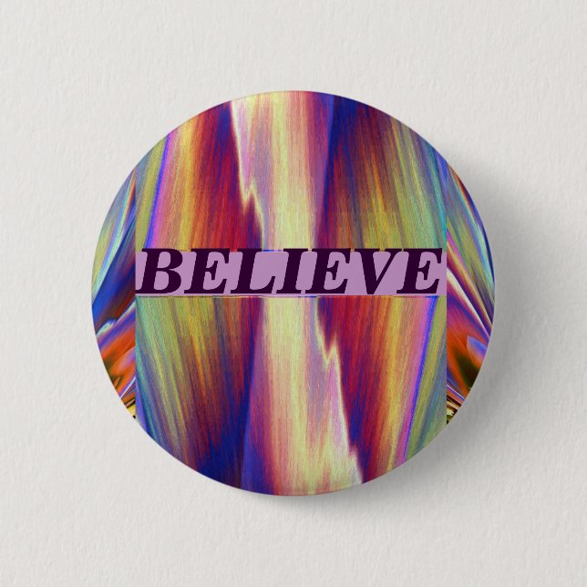 Chapa Redonda De 5 Cm Believe_ Button (Anverso)