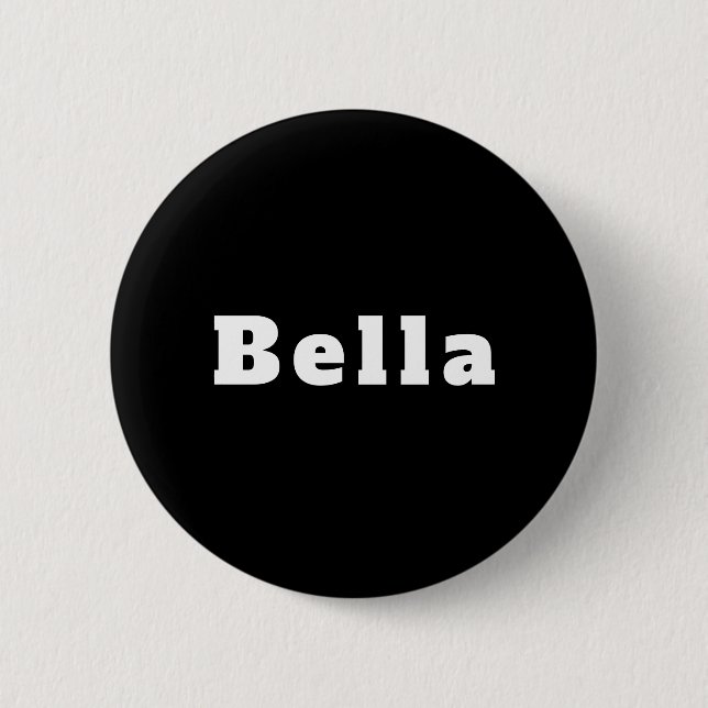 Chapa Redonda De 5 Cm Bella (Anverso)