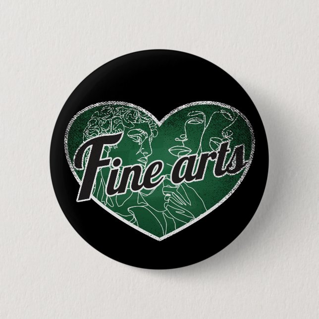 Chapa Redonda De 5 Cm Bellas Artes Retro Heart Blackboard Love (Anverso)