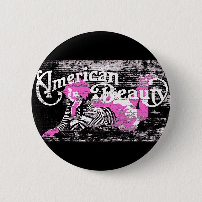 Chapa Redonda De 5 Cm belleza americana (Anverso)