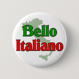 Chapa Redonda De 5 Cm Bello Italiano (hombre italiano hermoso)