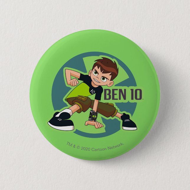 Chapa Redonda De 5 Cm Ben Tennyson Omnitrix Gráfico (Anverso)