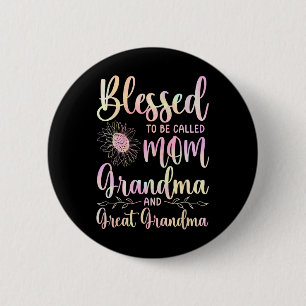 Chapa Redonda De 5 Cm Bendita De Ser Llamada Mamá Abuela Y Gran Abuela