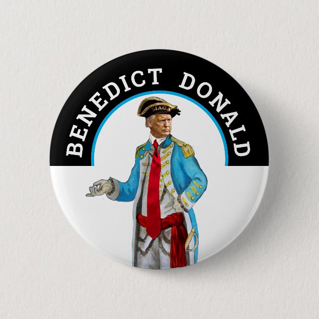Chapa Redonda De 5 Cm Benedict Donald (Anverso)