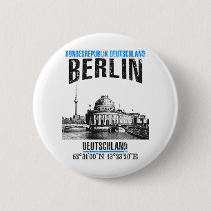 Chapa Redonda De 5 Cm Berlín