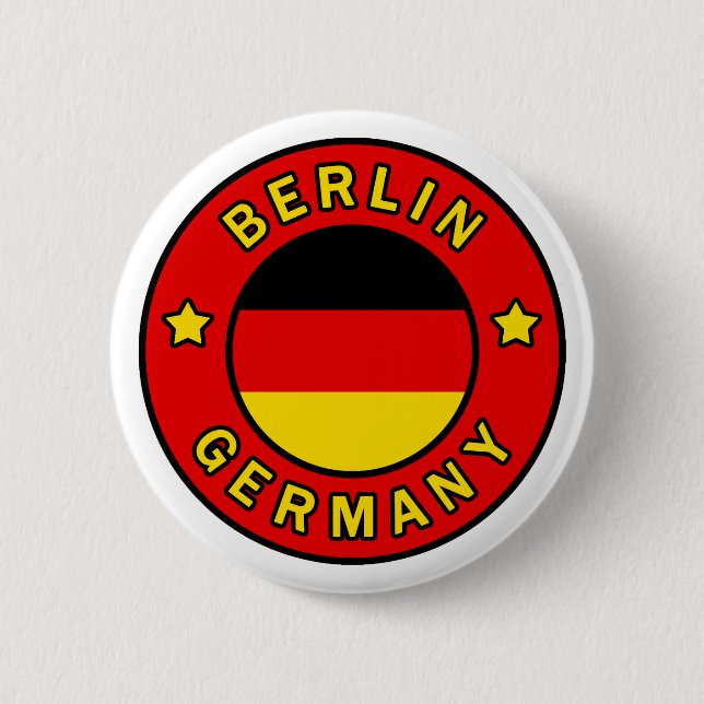 Chapa Redonda De 5 Cm Berlín Alemania (Anverso)
