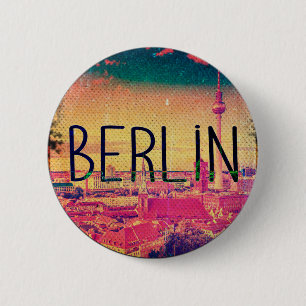 Chapa Redonda De 5 Cm Berlín, círculo