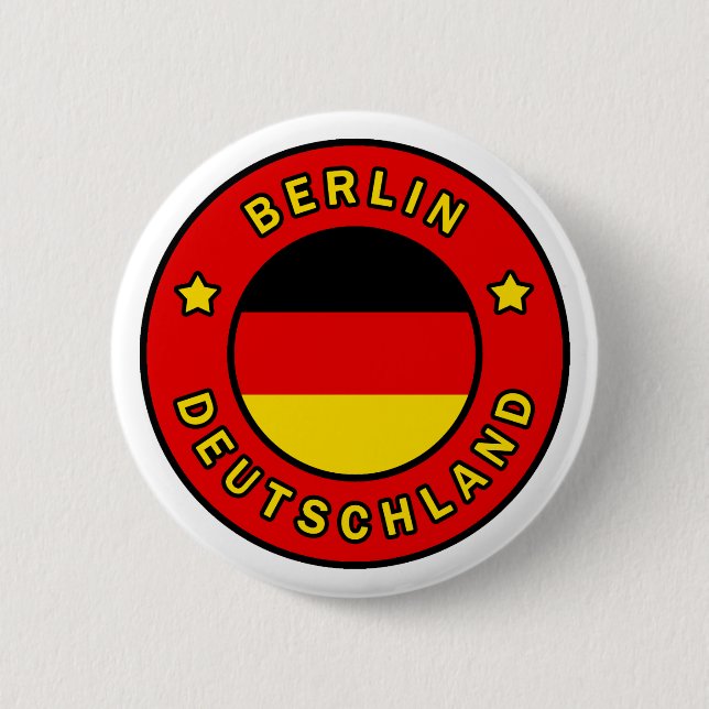 Chapa Redonda De 5 Cm Berlín Deutschland (Anverso)