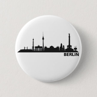 Chapa Redonda De 5 Cm Berlín horizonte Ansteckbutton