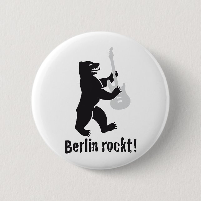 Chapa Redonda De 5 Cm berlin rockt (Anverso)