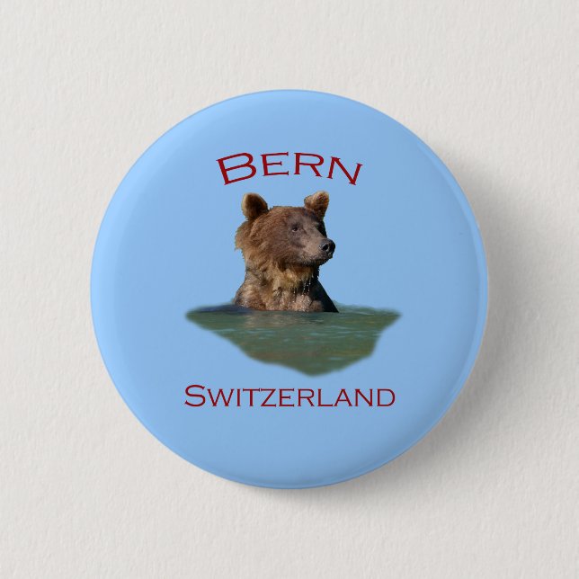 Chapa Redonda De 5 Cm Berna, Suiza (Anverso)