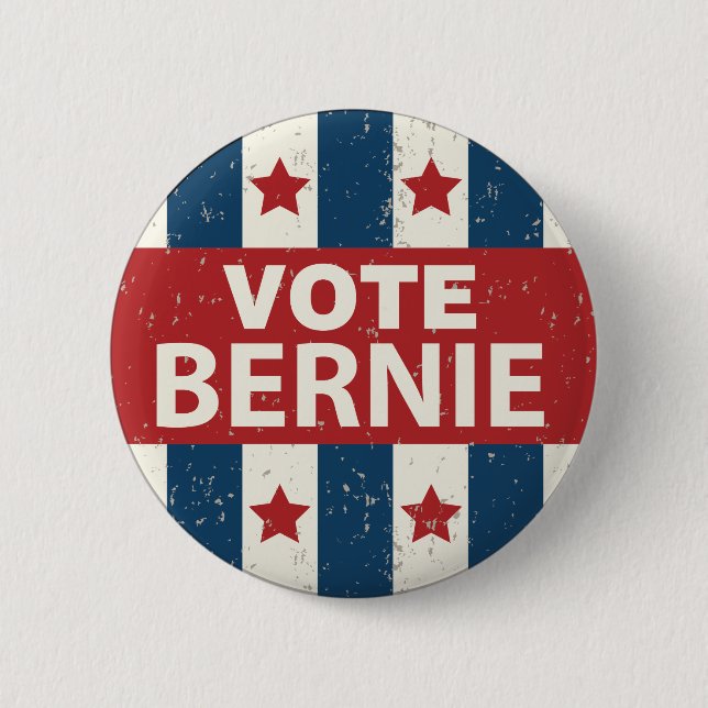 Chapa Redonda De 5 Cm Bernie 2016 (Anverso)