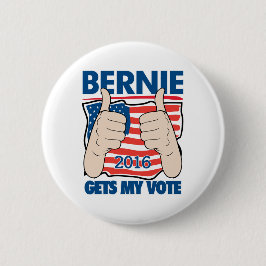 Chapa Redonda De 5 Cm Bernie consigue mi campaña 2016 de las