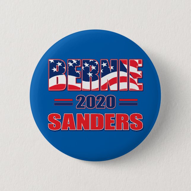 Chapa Redonda De 5 Cm Bernie-Sanders-2020 (Anverso)