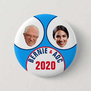 Chapa Redonda De 5 Cm Bernie y AOC 2020