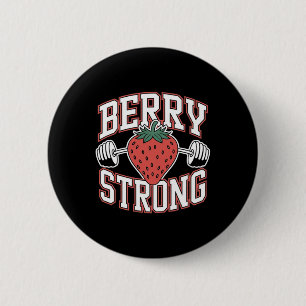 Chapa Redonda De 5 Cm Berry Strong - Divertido paquete de entrenamiento