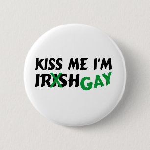 Chapa Redonda De 5 Cm Bese a mi gay Im