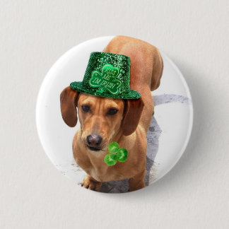 Chapa Redonda De 5 Cm Béseme que soy Dachshund irlandés