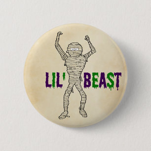 Chapa Redonda De 5 Cm Bestia Lil' Drin Font Mmy Halloween
