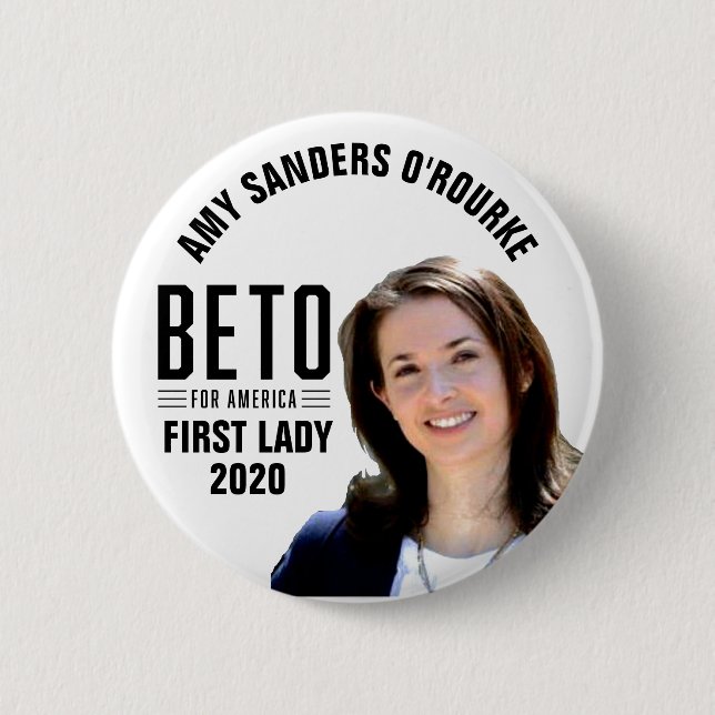 Chapa Redonda De 5 Cm BETO 2020: Amy para la Primera Dama (Anverso)
