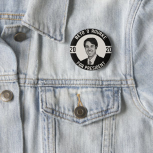 Chapa Redonda De 5 Cm Beto O Rourke para el presidente 2020