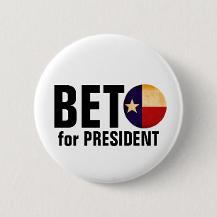 Chapa Redonda De 5 Cm Beto para el presidente