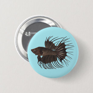 Chapa Redonda De 5 Cm Betta Fish