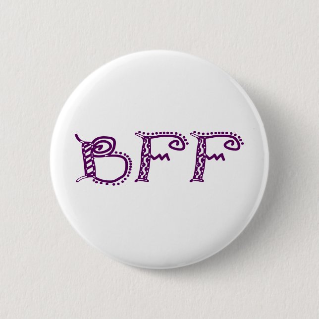 Chapa Redonda De 5 Cm Bff (Anverso)