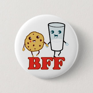Chapa Redonda De 5 Cm BFF, mejores amigos para siempre