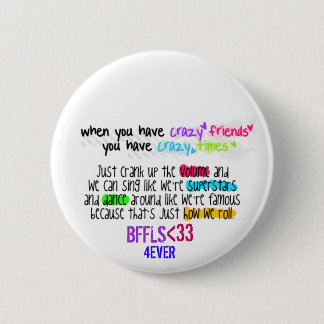 Chapa Redonda De 5 Cm BFFL cita 1 ~Button