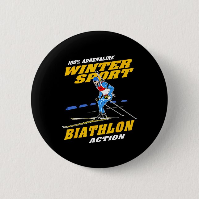 Chapa Redonda De 5 Cm Biatlón 8 (Anverso)