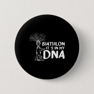 Chapa Redonda De 5 Cm Biatlón En Mi Motivo De Adn Para Un Biatleta 3