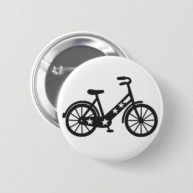 Chapa Redonda De 5 Cm Bicicleta (Anverso y reverso)