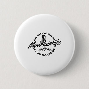 Chapa Redonda De 5 Cm Bicicleta de Montaña - Regalo para Ciclista de Dow