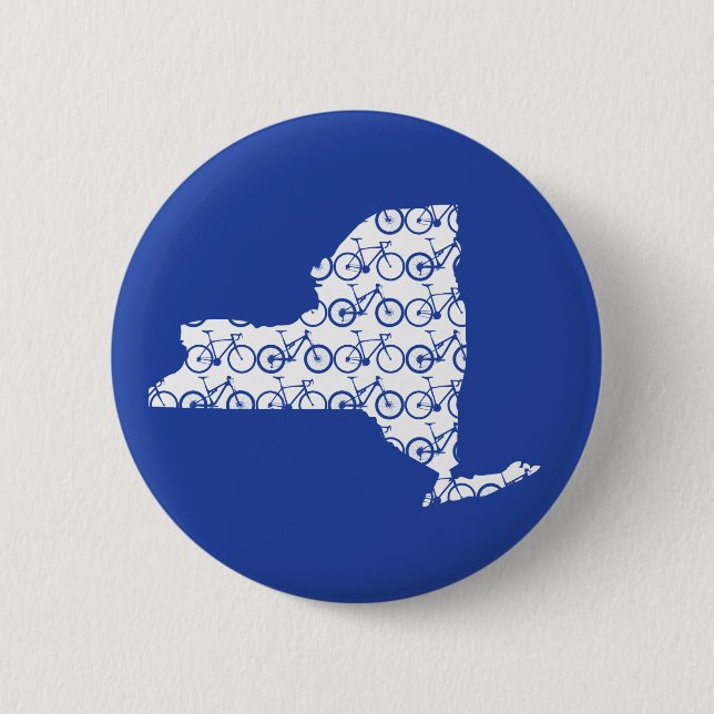 Chapa Redonda De 5 Cm Bicicleta de Nueva York (Anverso)